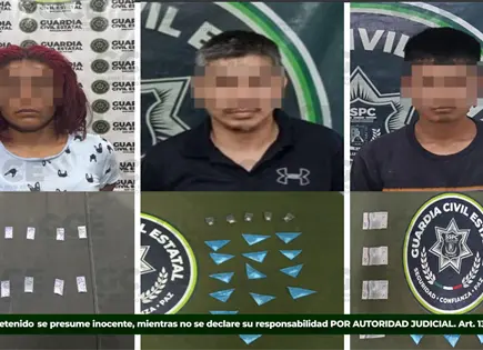 Detienen a tres personas con droga en Arista y Valles Detienen a tres personas con droga en Arista y Valles
