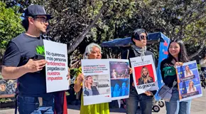 Protestan contra visita de Cayetana Álvarez en Día de la Mujer