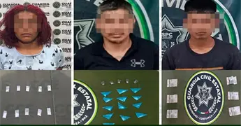 Caen tres presuntos vendedores de droga