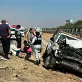 Dos heridos, saldo de aparatoso accidente