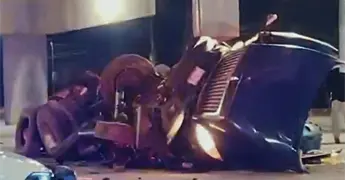 Video | Cae tr&aacute;iler de puente en la 57; el chofer desaparece