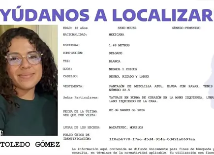 Desaparece estudiante de la UAEM; comunidad universitaria en alerta