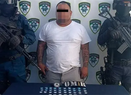 Detienen a hombre con cristal en Abastos