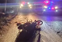 Fallece motociclista tras chocar contra un poste en Tamasopo