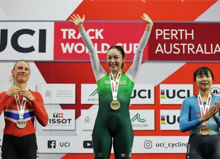 Yareli Acevedo conquista oro en Copa Mundial de Ciclismo de Pista