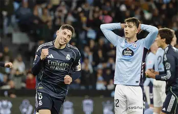 Real Madrid gana en visita al Celta