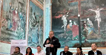 Restauran pintura y altar del Santuario de Guadalupe en Real de Catorce