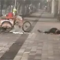 Tamalero se queda dormido en avenida Carranza
