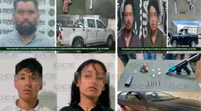 Capturan a 5 personas con armas de fuego