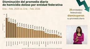 Bajan homicidios dolosos 86% en SLP, dice el SESNSP