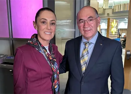 Galindo acude a reuni&oacute;n de seguridad con Sheinbaum