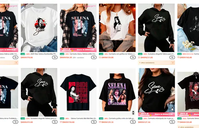 Familia de Selena Quintanilla exige a Shein retirar productos con su imagen  | Pulso Diario de San Luis