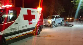 Motociclista lesionado tras choque con camioneta en la San Rafael