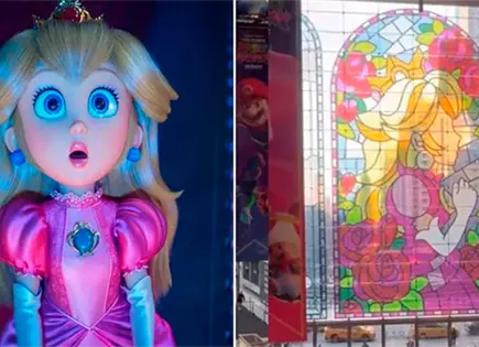 Recrean ventana del Castillo de la Princesa Peach en Nueva York