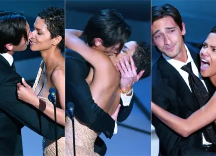Los Premios Oscar y la vez que Adrien Brody bes&oacute; a Halle Berry