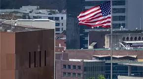 Ondea la bandera de EU en Venezuela Ondea la bandera de EU en Venezuela