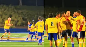 "Bofo" Bautista arma bronca en partido