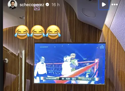 Checo Pérez reacciona a pelea Adame-Trejo Checo Pérez reacciona a pelea Adame-Trejo