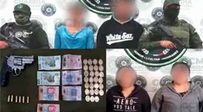 En flagrancia, atrapan a cuatro presuntos ladrones