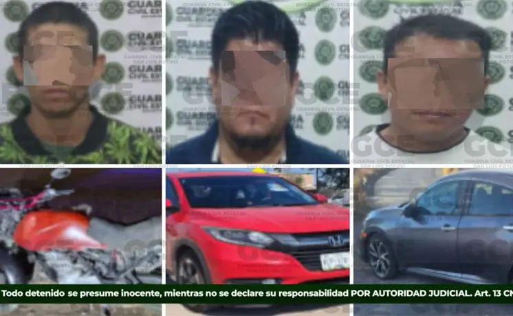 Caen tres con autos robados Caen tres con autos robados