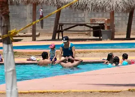 Afluencia en balnearios por megapuente