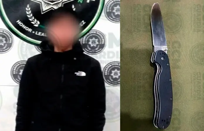 Con armas prohibidas, encierran a vándalos