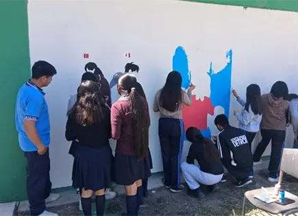 Plasman mural interactivo para alumnos en el Cbta