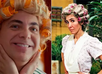 Cristian Castro se caracteriza de do&ntilde;a Florinda y Florinda Meza responde