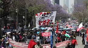 CNTE alista bloqueo sobre Reforma en segundo d&iacute;a de movilizaci&oacute;n