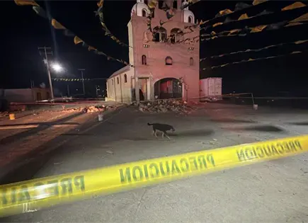 Explosi&oacute;n por pirotecnia dentro de iglesia deja un muerto en Mexquitic
