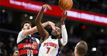 Triunfan Pistons ante los Wizards