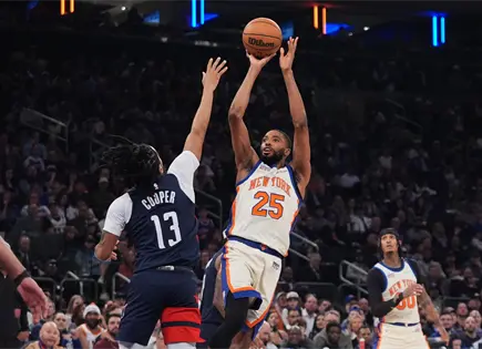 Knicks aplastan a Wizards y suman sexta victoria seguida