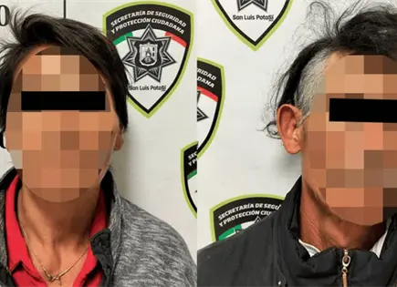 VIDEO | Cae pareja por robo de cemento en el Barrio de Tlaxcala