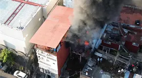 Incendio en centro de Xilitla