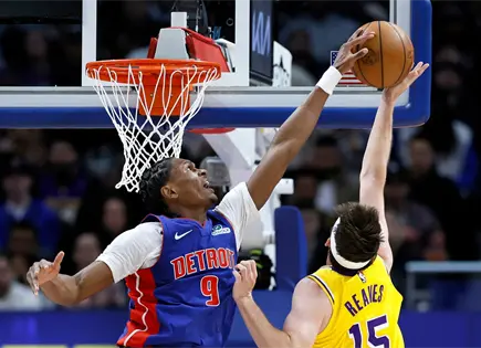 Pistons de Detroit frenan racha de nueve victorias de Lakers