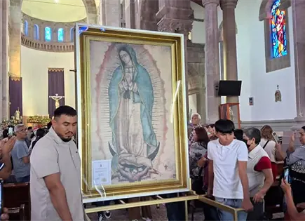 Llegó la réplica de la Virgen de Guadalupe Llegó la réplica de la Virgen de Guadalupe