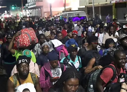 Parte de Chiapas caravana migrante