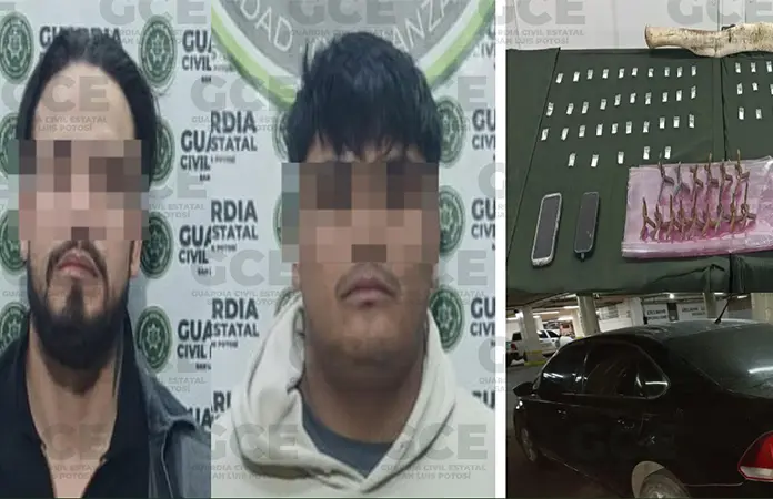 Capturan a par de maleantes en Villa de Reyes