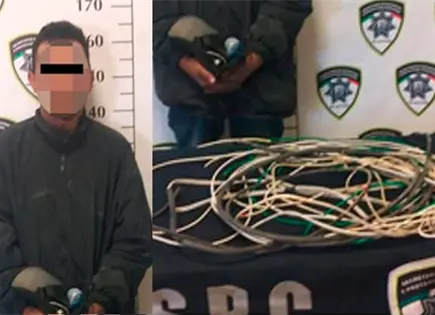 Hamp&oacute;n robaba cable el&eacute;ctrico de inmueble