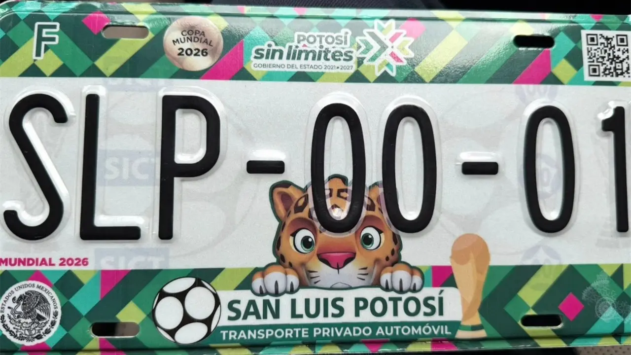 Recauda Sefin 12.5 millones por placas del mundial 2026