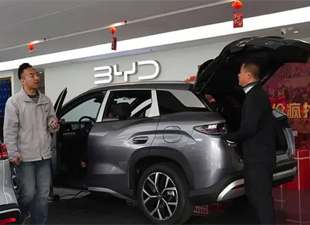 Automotriz china BYD sufre ca&iacute;da