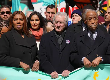 Famosos lideran protestas "No Kings" contra Trump