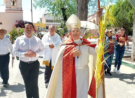 Celebr&oacute; la iglesia el Domingo de Ramos