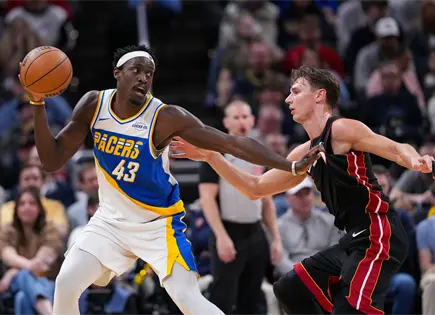 Pacers superan al Heat con Siakam y Potter destacados