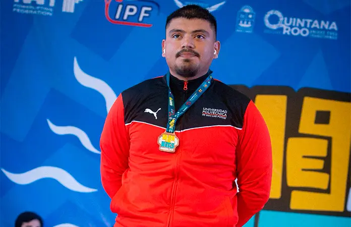 Destacó el atleta Christian Argüelles en powerlifting