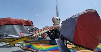 Falla juego mec&aacute;nico en la Feria de Valles