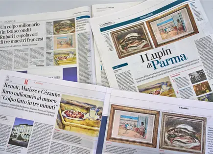 Robo de pinturas en museo Magnani Rocca en Parma