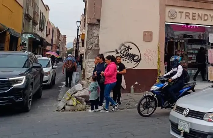 Se desmorona local del Centro Hist&oacute;rico