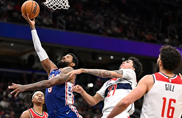 Guía Paul George el triunfo de 76ers sobre Wizards