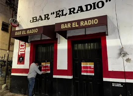 Clausuran bar El Radio en "Visita de los 7 bares"